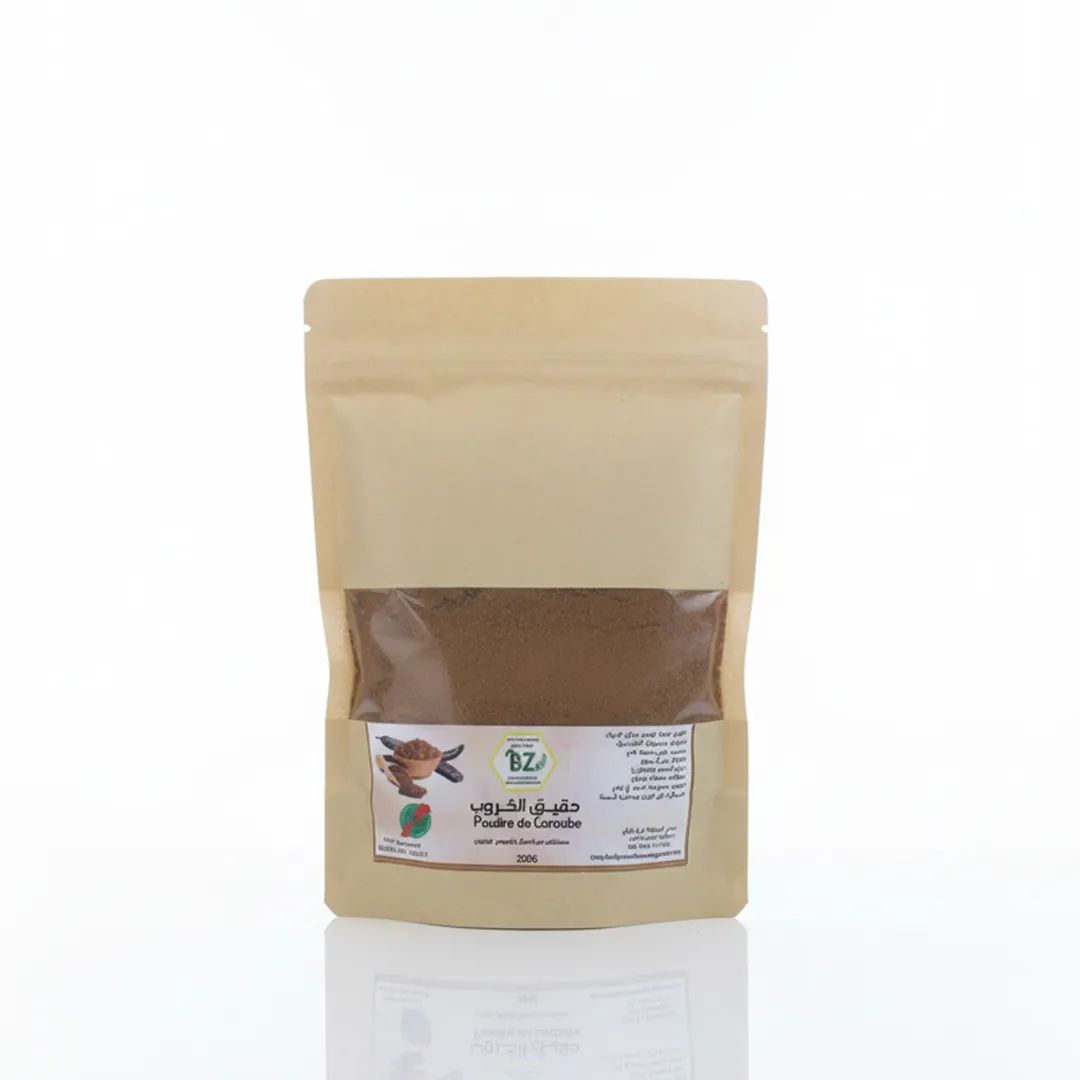 Poudre de Caroube Bio Premium - Saveur Naturelle Méditerranéenne 200g