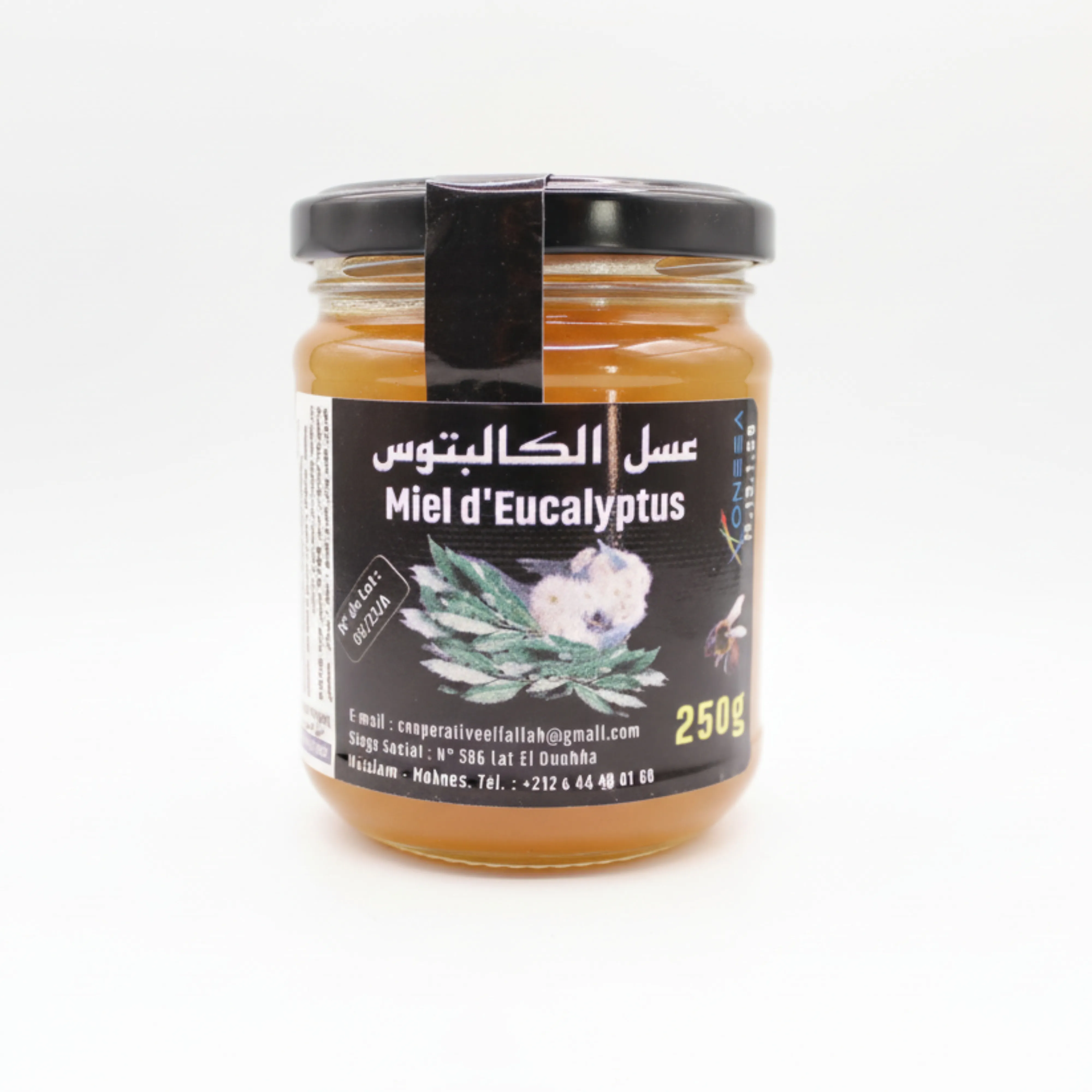 Miel d’Eucalyptus pur du Maroc 250g – Douceur et respiration naturelle