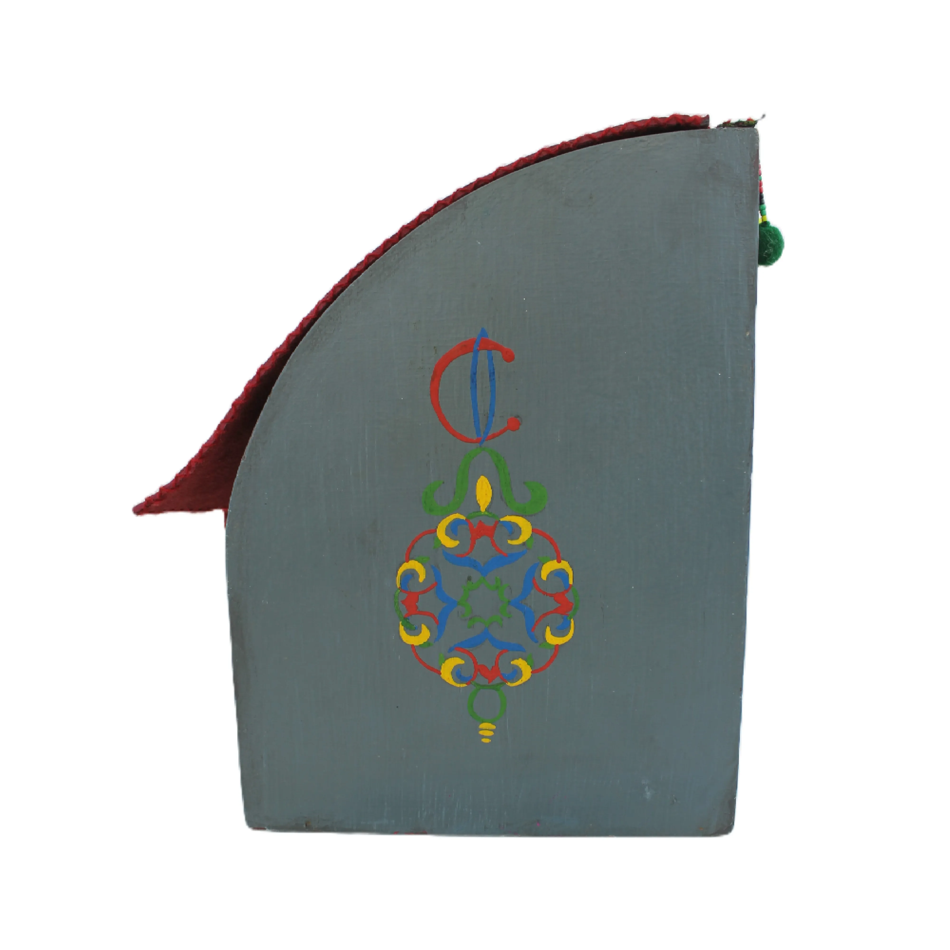 Pot de Rangement Vintage en Terre Cuite Émaillée Marron avec Couvercle et Anses