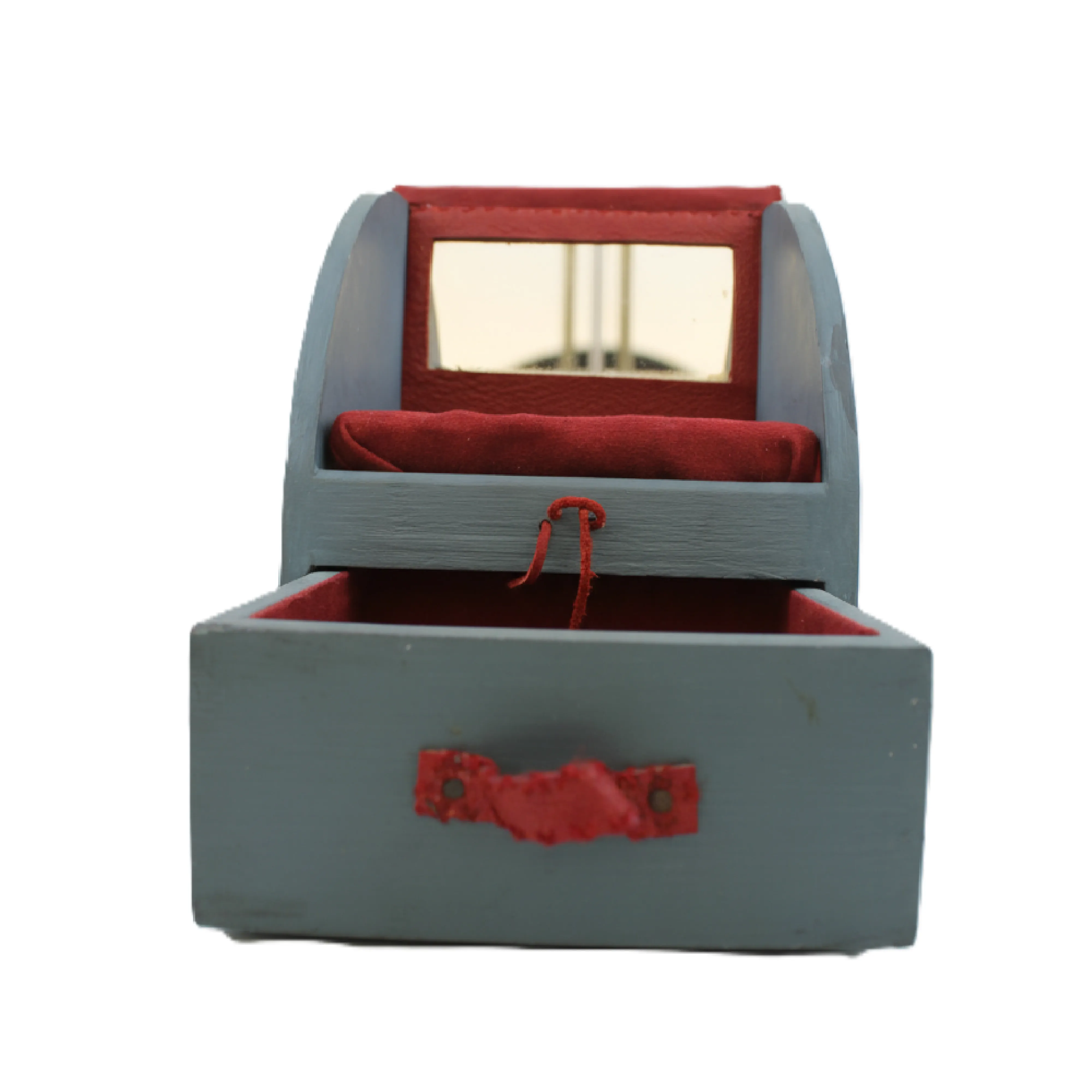 Pot de Rangement Vintage en Terre Cuite Émaillée Marron avec Couvercle et Anses