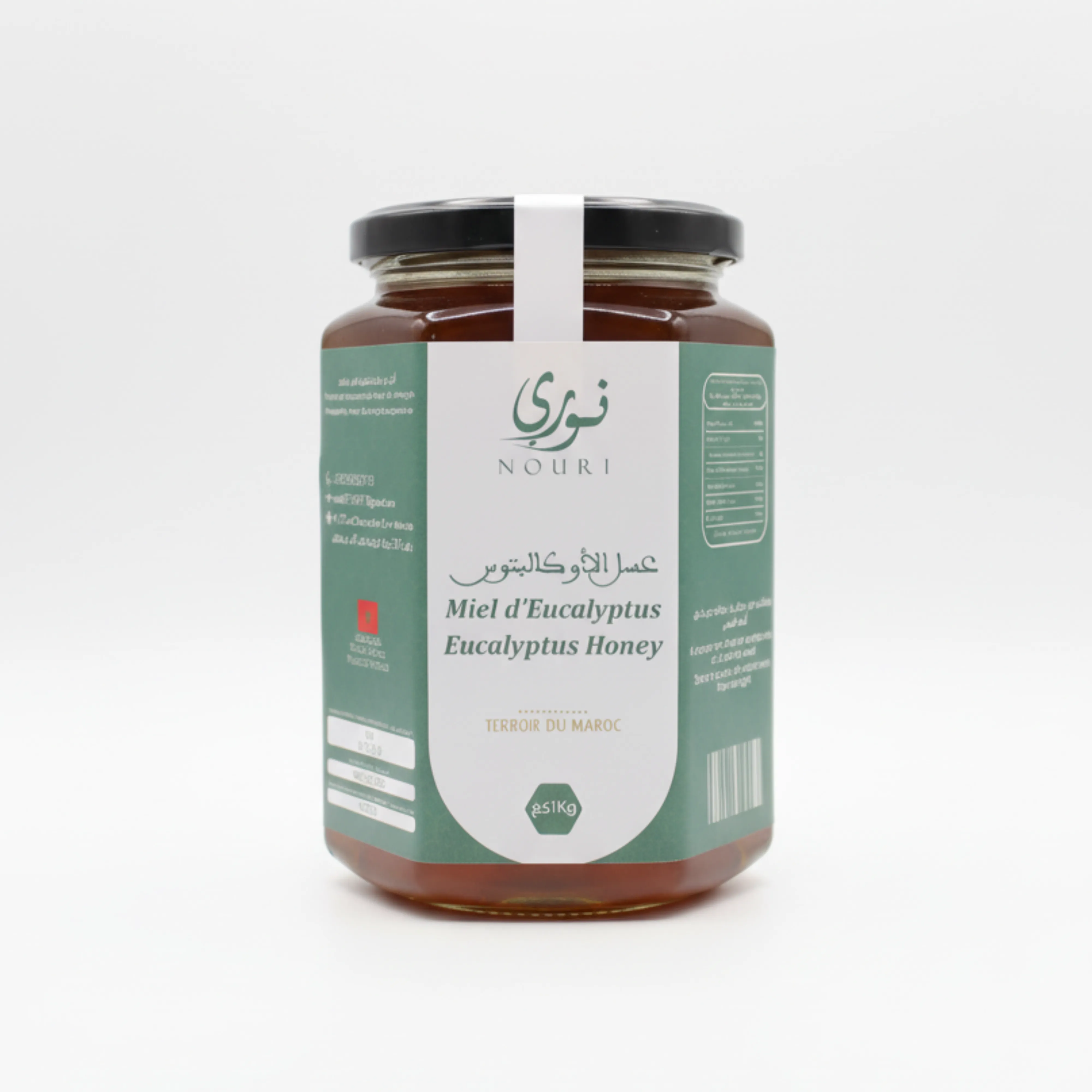 Miel d’Eucalyptus NOURI 1kg– Pur miel du Maroc
