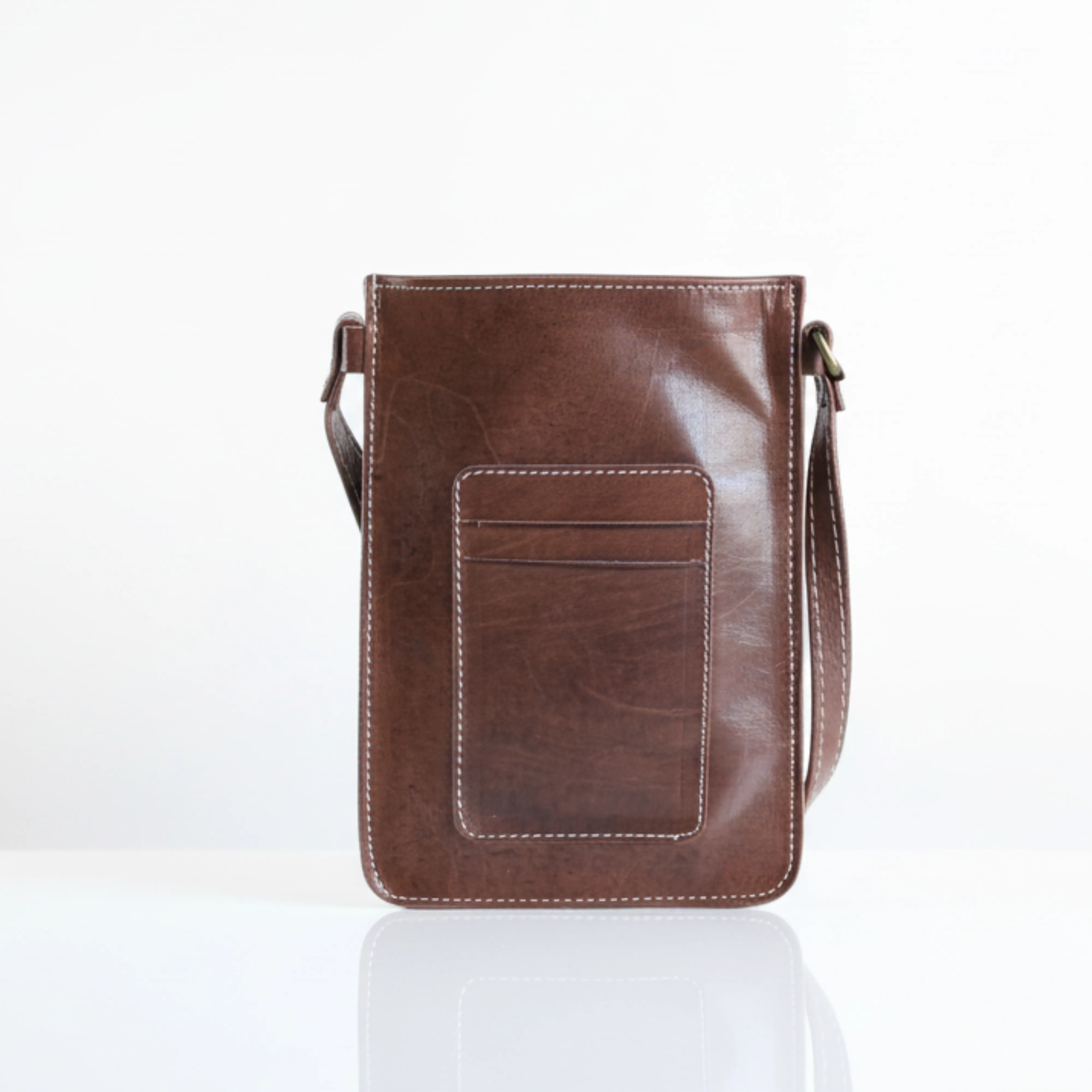 Sac Bandoulière en Cuir Marron