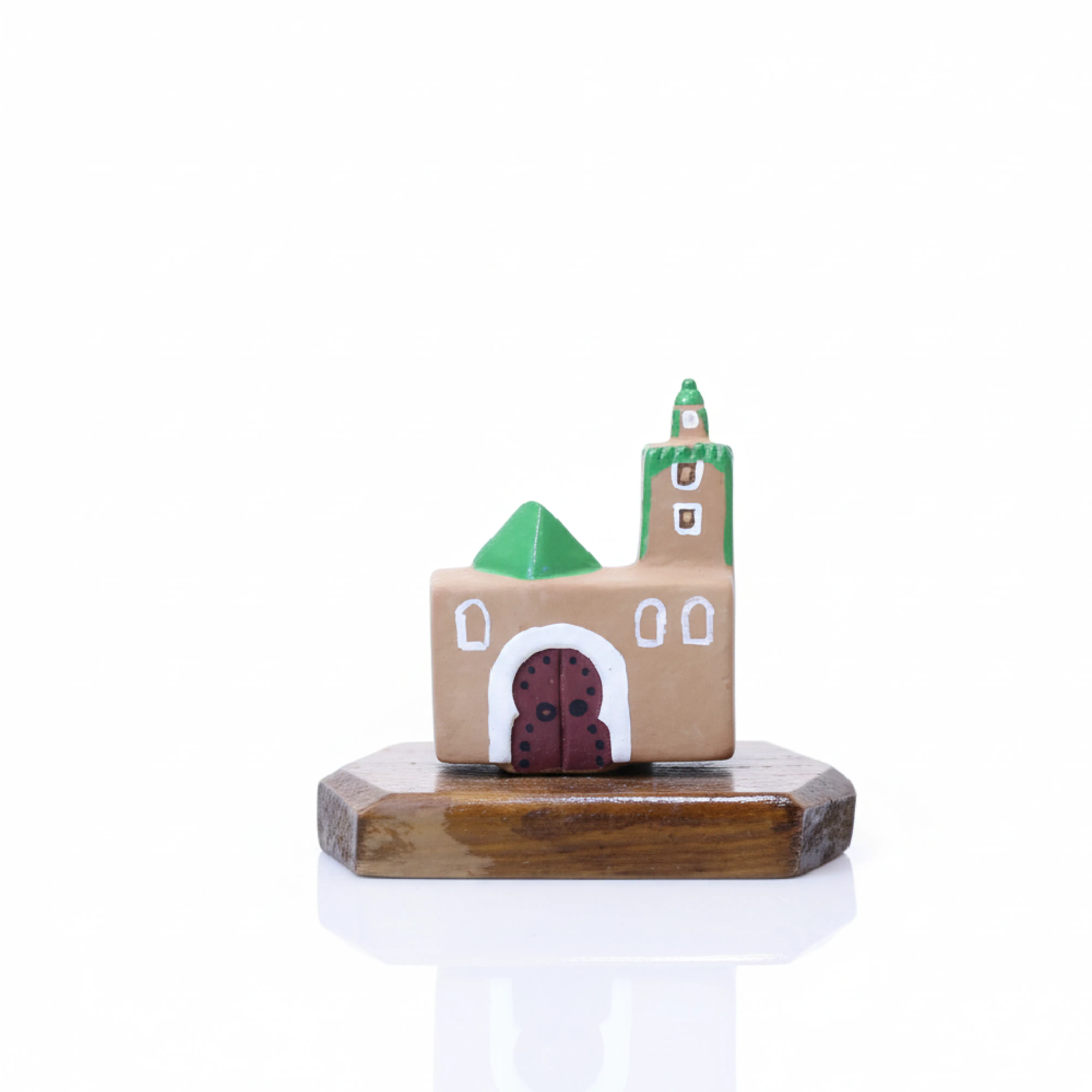 Miniature Mosquée en Poterie Artisanale