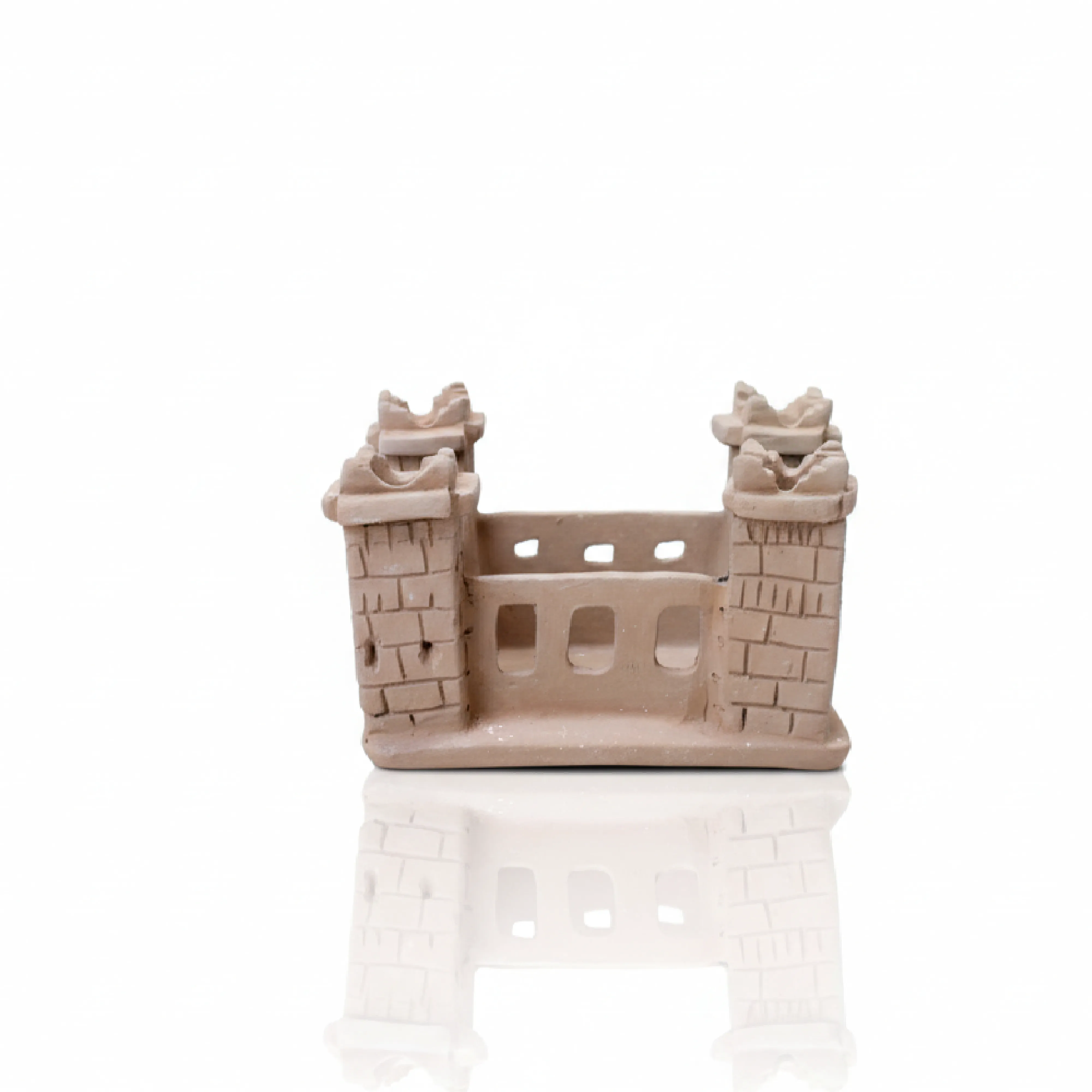 Miniature Rempart Ancien en Poterie Artisanale