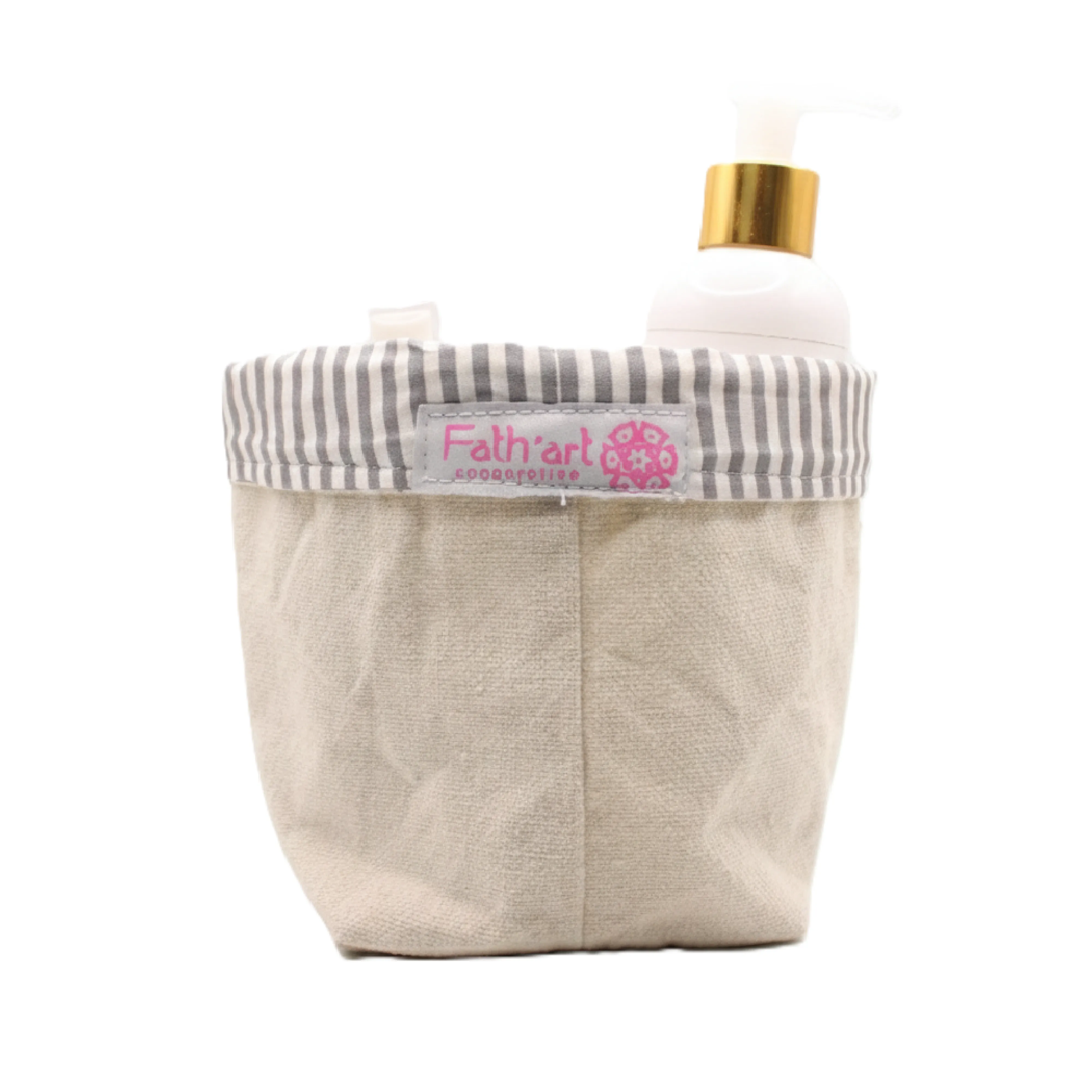 Panier de Rangement Artisanal en Tissu – Collection Fath'art